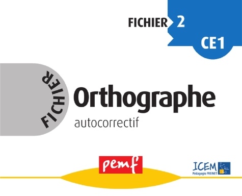 Orthographe. Cycle 2, fichier autocorrectif  2
