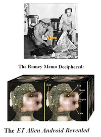 The Ramey Memo Deciphered: The ET Alien Android Revealed