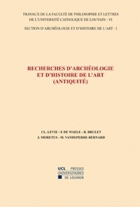 Raymond++de waele, eric++levi Brulet - Recherches d'archéologie et d'histoire de l'art (Antiquité) - Section d'archéologie et d'histoire de l'art-1/VI.