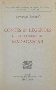 Contes et légendes du Sud-Ouest de Madagascar