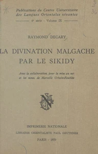 La divination malgache par le Sikidy