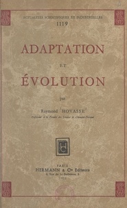 Raymond Hovasse - Adaptation et évolution.