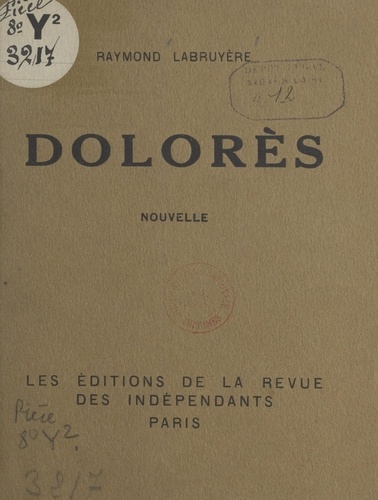 Dolorès. Nouvelle