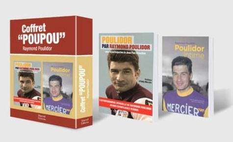 Coffret "Poupou". Coffret en 2 volumes : Poulidor par Raymon Poulidor ; Poulidor intime
