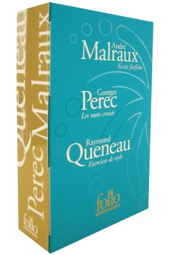 Coffret 40 ans Folio anniversaire. Réunit Exercices de style ; Ecrits farfelus ; Les mots croisés (3 volumes)