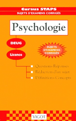 Raymond Thomas et  Collectif - Psychologie. Sujets Corriges.