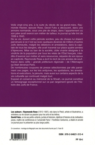 Journal d'une Juive française à Paris sous l'Occupation (1939-1943)
