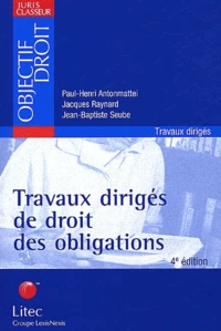 Travaux dirigés de droit des obligations.
