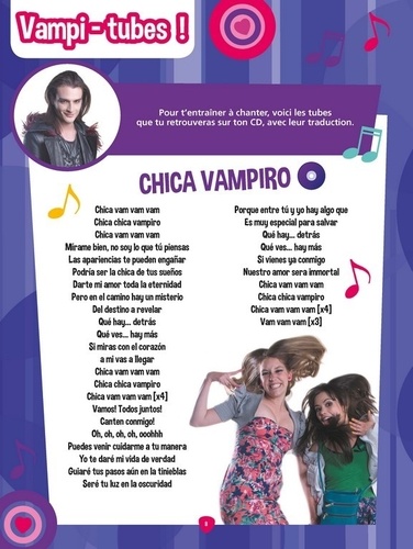 Chica Vampiro, Tout sur la musique de la série  avec 1 CD audio - Occasion