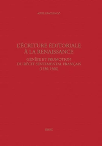 L'écriture éditoriale à la Renaissance