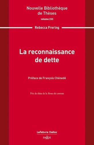 Rebecca Frering - La reconnaissance de dette.