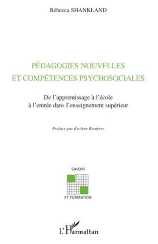 Rebecca Shankland - Pédagogies nouvelles et compétences psychosociales.