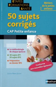 50 sujets corrigés CAP petite enfance