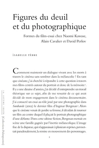 Figures du deuil et du photographique