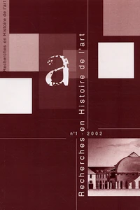 Recherches en Histoire de l'art N° 1/2002