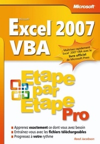 Reed Jacobson - Excel 2007 VBA.