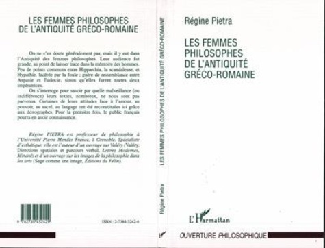 Régine Pietra - Les femmes philosophes de l'Antiquité gréco-romaine.