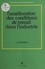 L'Amélioration des conditions de travail dans l'industrie