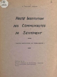 Haute institution des communautés de sentiment