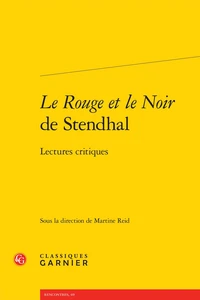 Le rouge et le noir de Stendhal