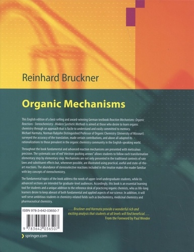 Organic Mechanisms. Reactions, Stereochemistry and Synthesis