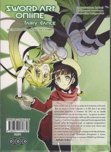 Sword Art Online Fairy Dance Intégrale Coffret en 3 volumes. Tomes 1 à 3