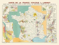 Carte de la France vinicole