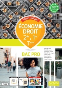 Rémi Bertrand et Mehdi Bousoufe - Economie Droit 2de 1re Tle Bac Pro - Tome unique.