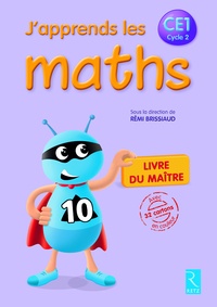 Rémi Brissiaud et Florence Suire - J'apprends les maths CE1 Cycle 2 - Livre du maître avec 32 cartons en couleur.