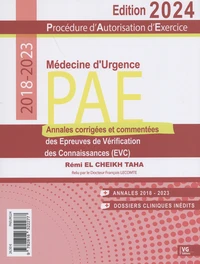 PAE médecine d'urgence 2018-2013