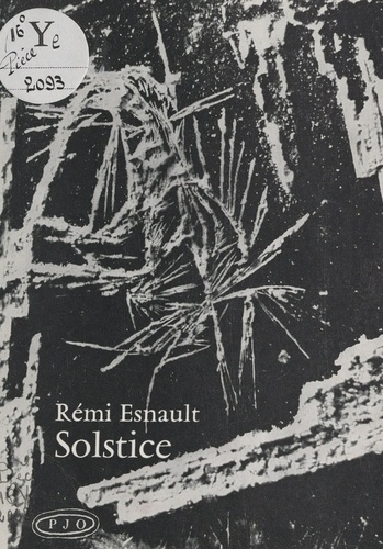 Solstice. Suivi de Six poèmes de l'angoisse