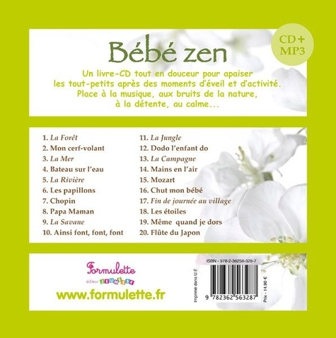 Bébé zen  avec 1 CD audio MP3