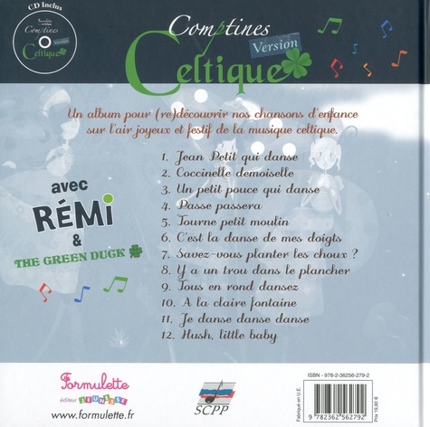 Comptines version Celtique  avec 1 CD audio MP3