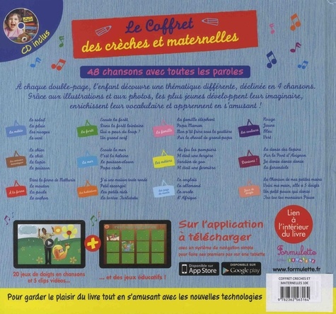 Le coffret des crèches et maternelles  avec 1 CD audio