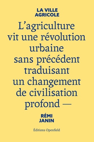 La ville agricole