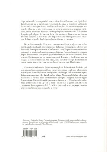 Face au chaos. Pensées de l'ornement à l'âge de l'industrie