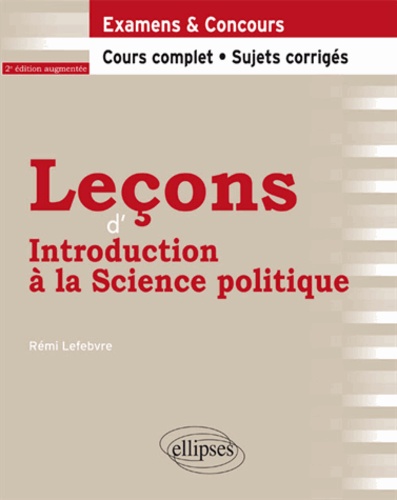 Leçons d'introduction à la science politique 2e édition