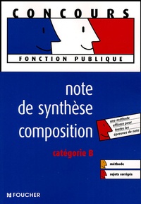 Rémi Leurion et Gérard Terrien - Note de synthèse composition - Catégorie B.