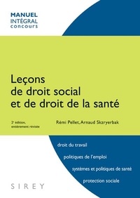 Rémi Pellet et Arnaud Skzryerbak - Leçons de droit social et de droit de la santé.