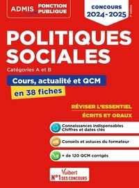 Rémi Pérès - Politiques sociales, Catégories A et B - Cours, actualité et QCM en 38 fiches.