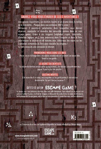 Escape Game 3 aventures : 100 % crime. Saurez-vous vous évader ?