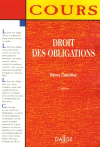 Rémy Cabrillac - Droit des obligations.