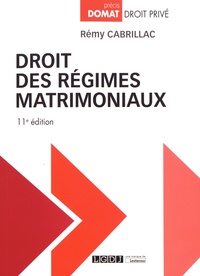 Téléchargez des ebooks gratuits scribd Droit des régimes matrimoniaux par Rémy Cabrillac