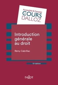 Rémy Cabrillac - Introduction générale au droit.
