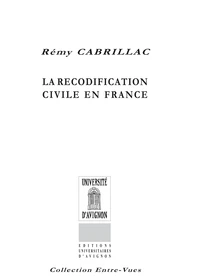 La recodification civile en France