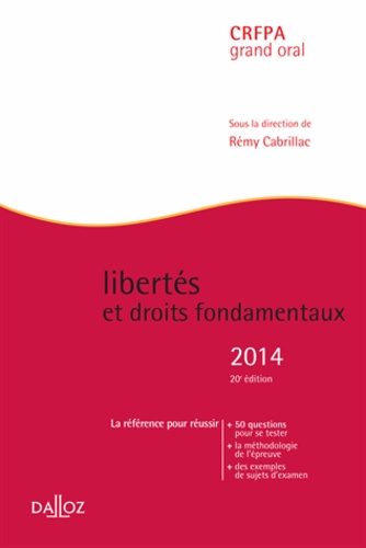 Rémy Cabrillac - Libertés et droits fondamentaux.