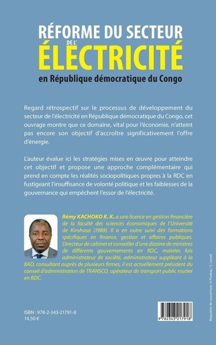 Réforme du secteur de l'électricité en République démocratique du Congo. Les écueils d'une politique publique de développement