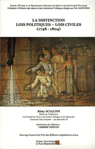 La distinction lois politiques - lois civiles (1748-1804)
