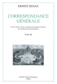 Correspondance générale