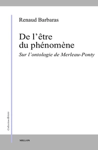 De l'être du phénomène.